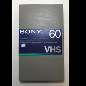 10 Sony T-60BA Blank Vedeocassette VHS Tapes